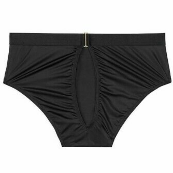 Victoria's Secret Stretch Satin Super High Waist Tuxedo Brief S - Picture 2 of 5